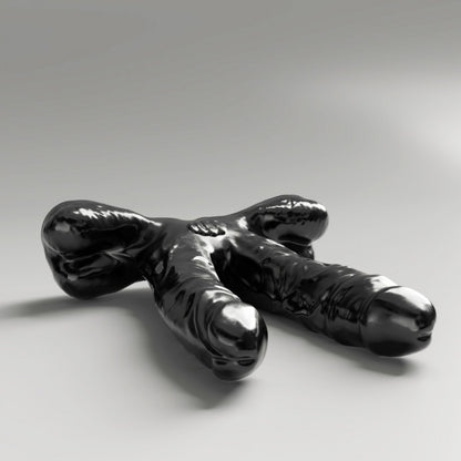 All Black Steroid Teamwork Dildo