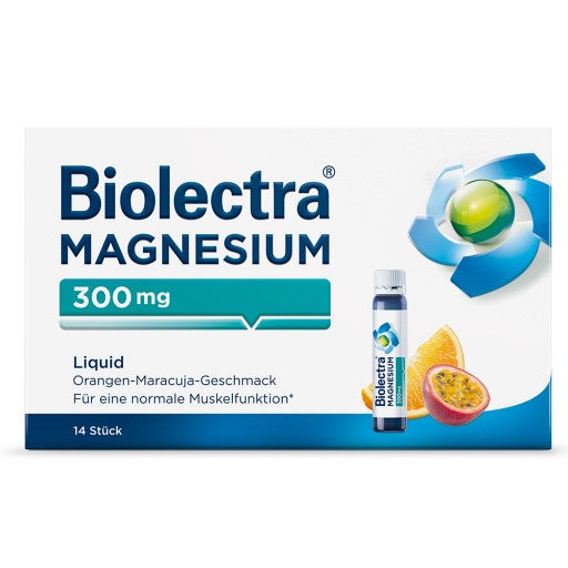Biolectra Liquid Magnesium 300 mg Orange-Maracuja 14 ampoules