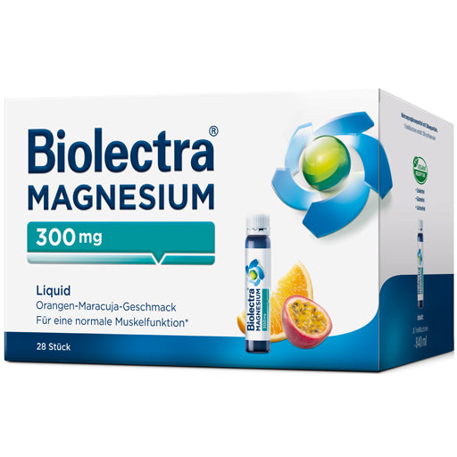 Biolectra Liquid Magnesium 300 mg Orange-Maracuja 28 ampoules