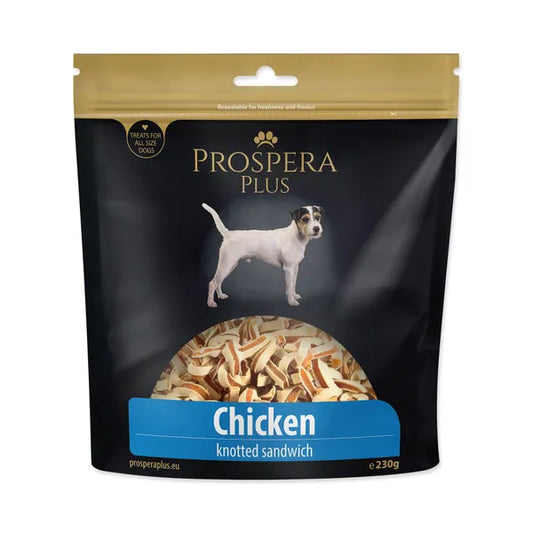 PROSPERA Plus chicken knotted sandwich dog treat 230 g