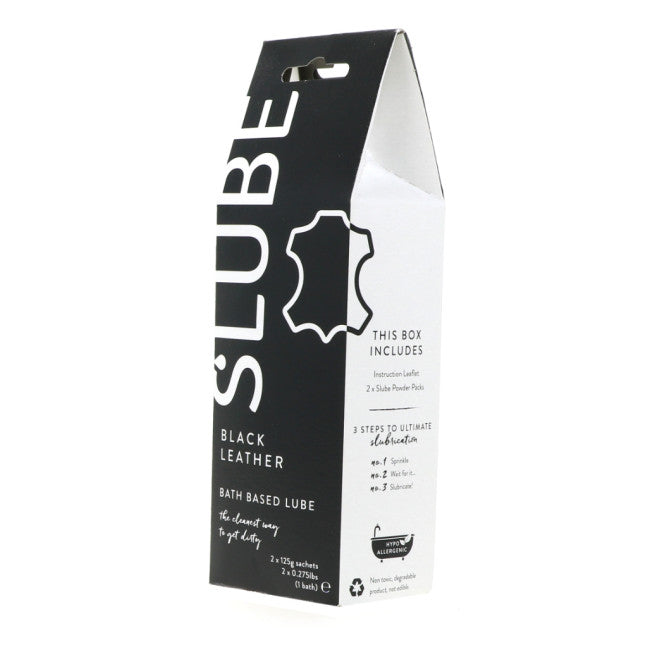Slube Black Leather Bath Based Lube 2x125g