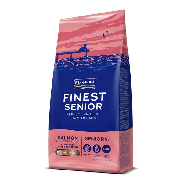 Fish4Dogs Small Granules for Older Dogs Finest Salmon with Sweet Potatoes 6 kg, 8+