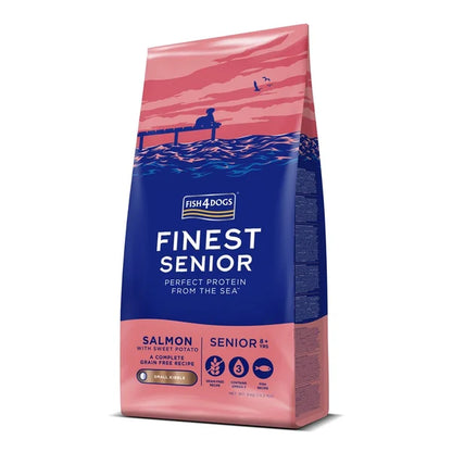 Fish4Dogs Small Granules for Older Dogs Finest Salmon with Sweet Potatoes 6 kg, 8+
