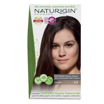 NATURIGIN Organic Permanent Hair Color Brown 4.0 - 115 ml