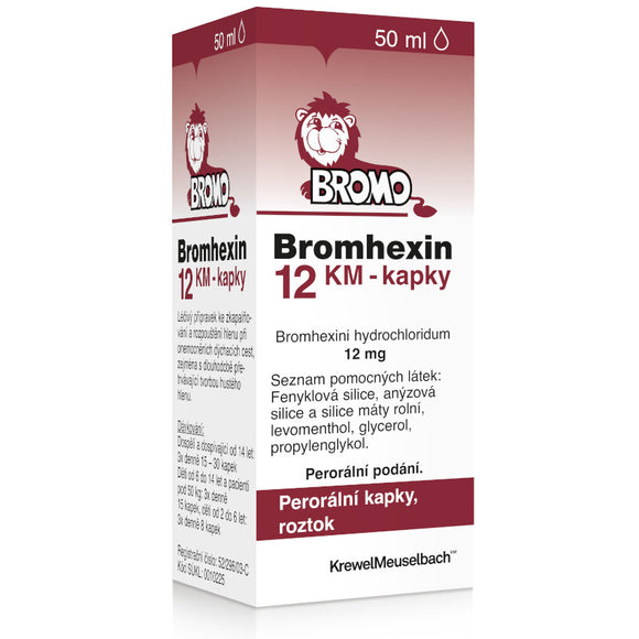 Bromhexin 12 KM drops 50 ml