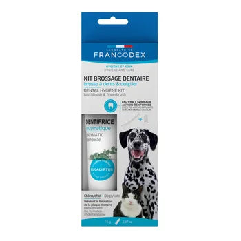 Francodex Dental Kit toothpaste and brush for dogs 70 g