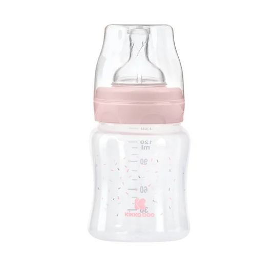 KikkaBoo Baby Bottle 0m+ Hippo Pink 120 ml
