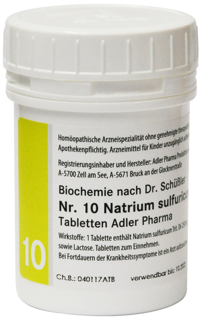 Adler Schuessler No.10 Sodium sulfuricum D6, 500 g