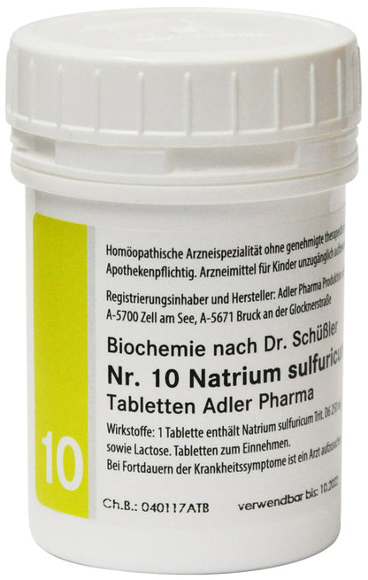 Adler Schuessler No.10 Sodium sulfuricum D6, 1000 g