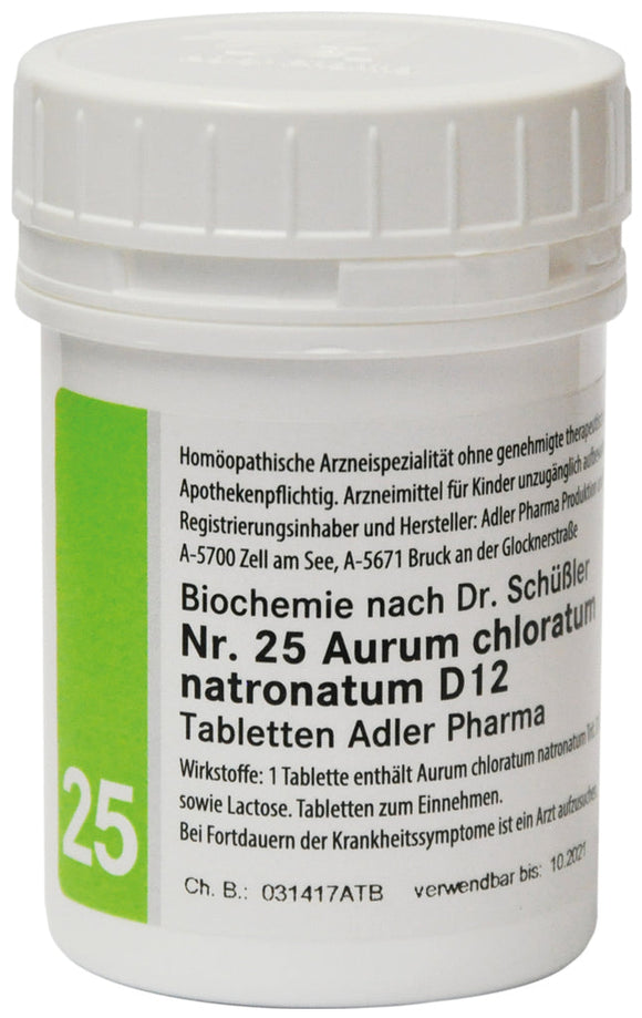 Adler Schuessler Salt No.25 Aurum chloratum natronatum D12, 1000 g