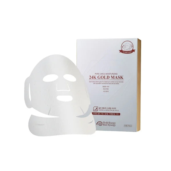 Gold Energy Snail Synergy 24 K Gold Mask Pore Care sheet mask 10 pcs