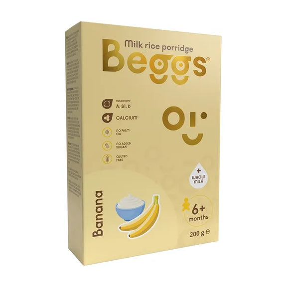Beggs Milk Rice Porridge Banana 200 g