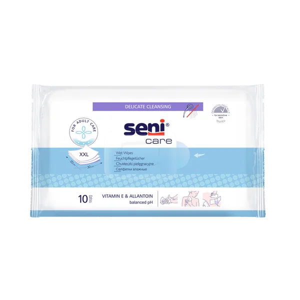 Seni care Wet wipes with vitamin E and allantoin 10 pcs