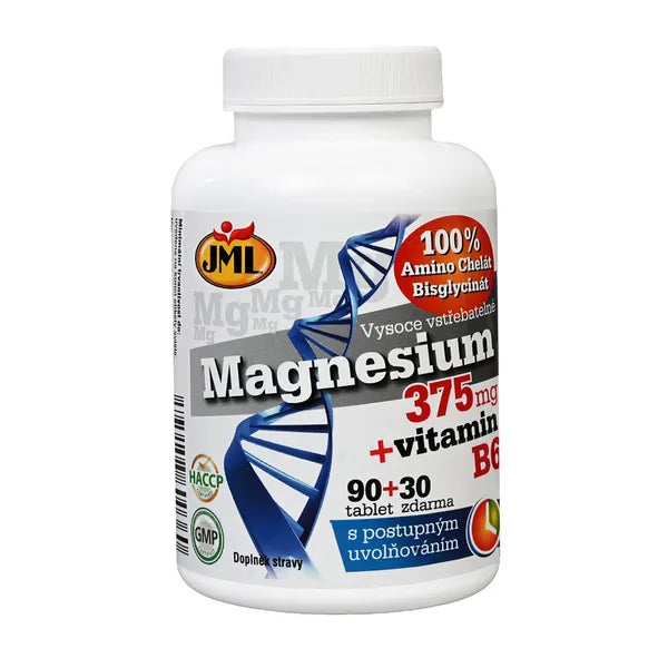 JML Magnesium 375 mg + vitamin B6 - 120 tablets