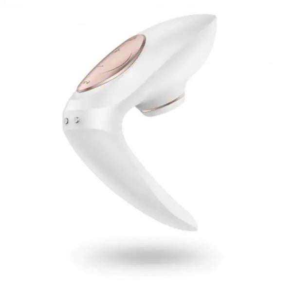 Satisfyer Pro 4 Couples vacuum pair vibrator white-gold