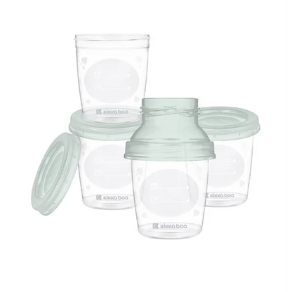 KikkaBoo Milk containers set 4 pcs