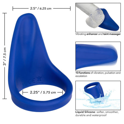 CalExotics Admiral Perineum Massager Blue