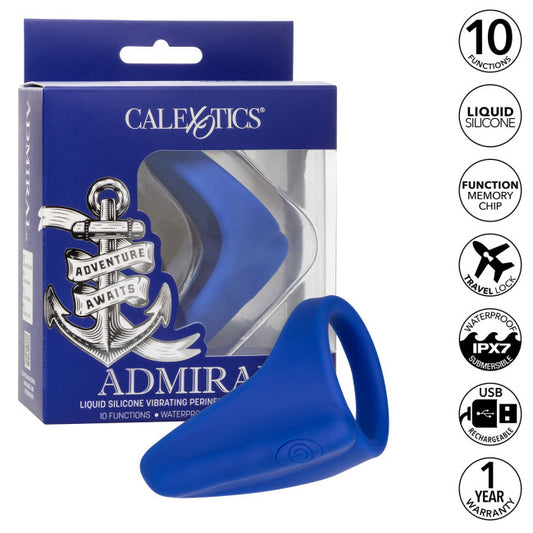 CalExotics Admiral Perineum Massager Blue