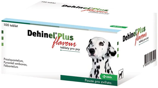 Dehinel Plus Flavor de-worming tablets for dogs 100 tablets