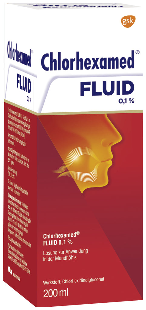 Chlorhexamed Fluid 0.1% active mouth and throat antiseptic - 200 ml