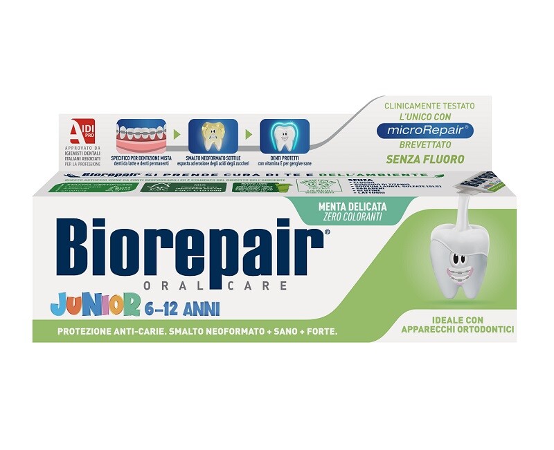 Biorepair Junior 6-12 years toothpaste mint 75 ml