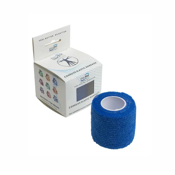 KineMAX Cohesive 5 cm x 4.5 m elastic self-fixing bandage 1 pc blue