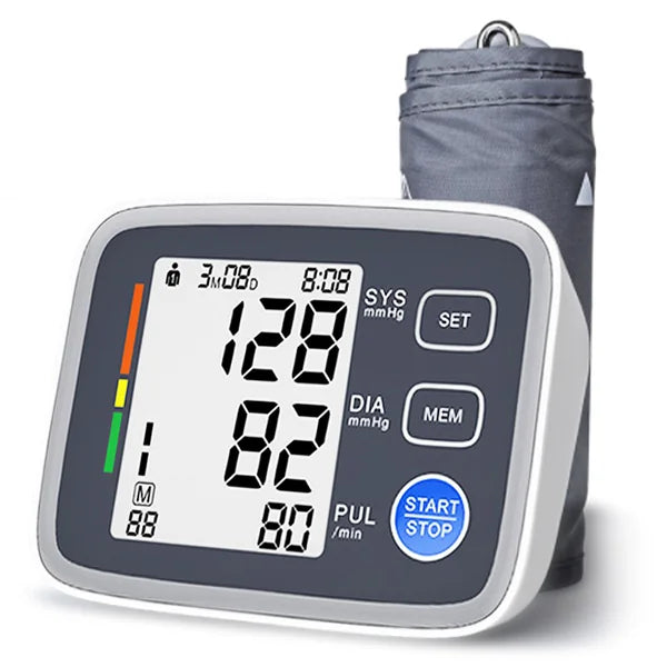 SimplyMed Arm Digital Blood Pressure Monitor with 220V Adapter U80EH