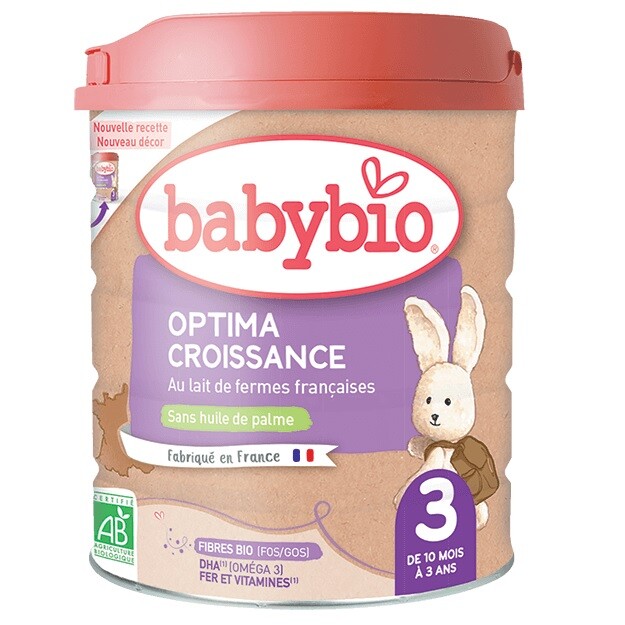 BABYBIO Optima 3 organic infant formula with probiotics and prebiotics 800 g