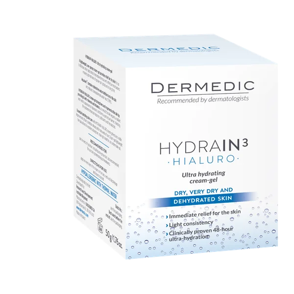 Dermedic Hydrain3 Hialuro moisturizing serum for face, neck and décolleté 50 ml