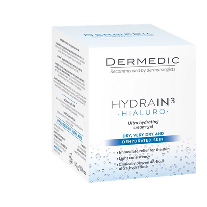 Dermedic Hydrain3 Hialuro moisturizing serum for face, neck and décolleté 50 ml