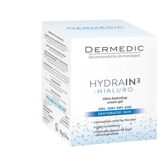 Dermedic Hydrain3 Hialuro moisturizing serum for face, neck and décolleté 50 ml