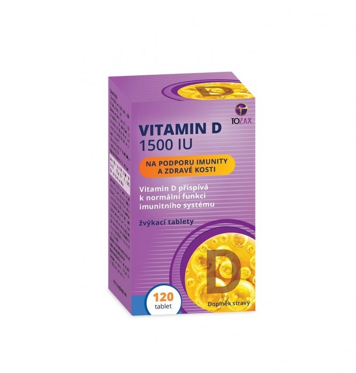 TOZAX Vitamin D 1500IU - 120 tablets