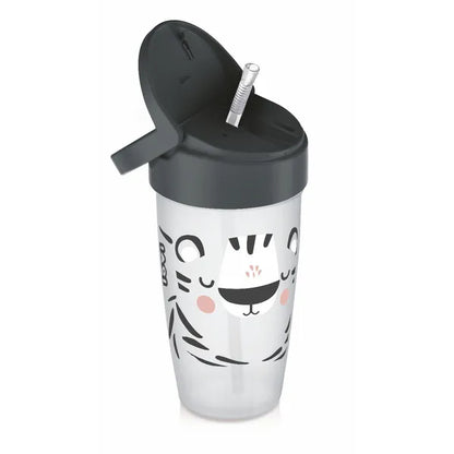 LOVI Salt & Pepper Active 350 ml cup with straw