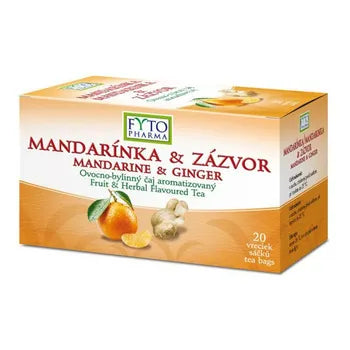 Fytopharma Fruit and herbal tea mandarin & ginger 20x2 g