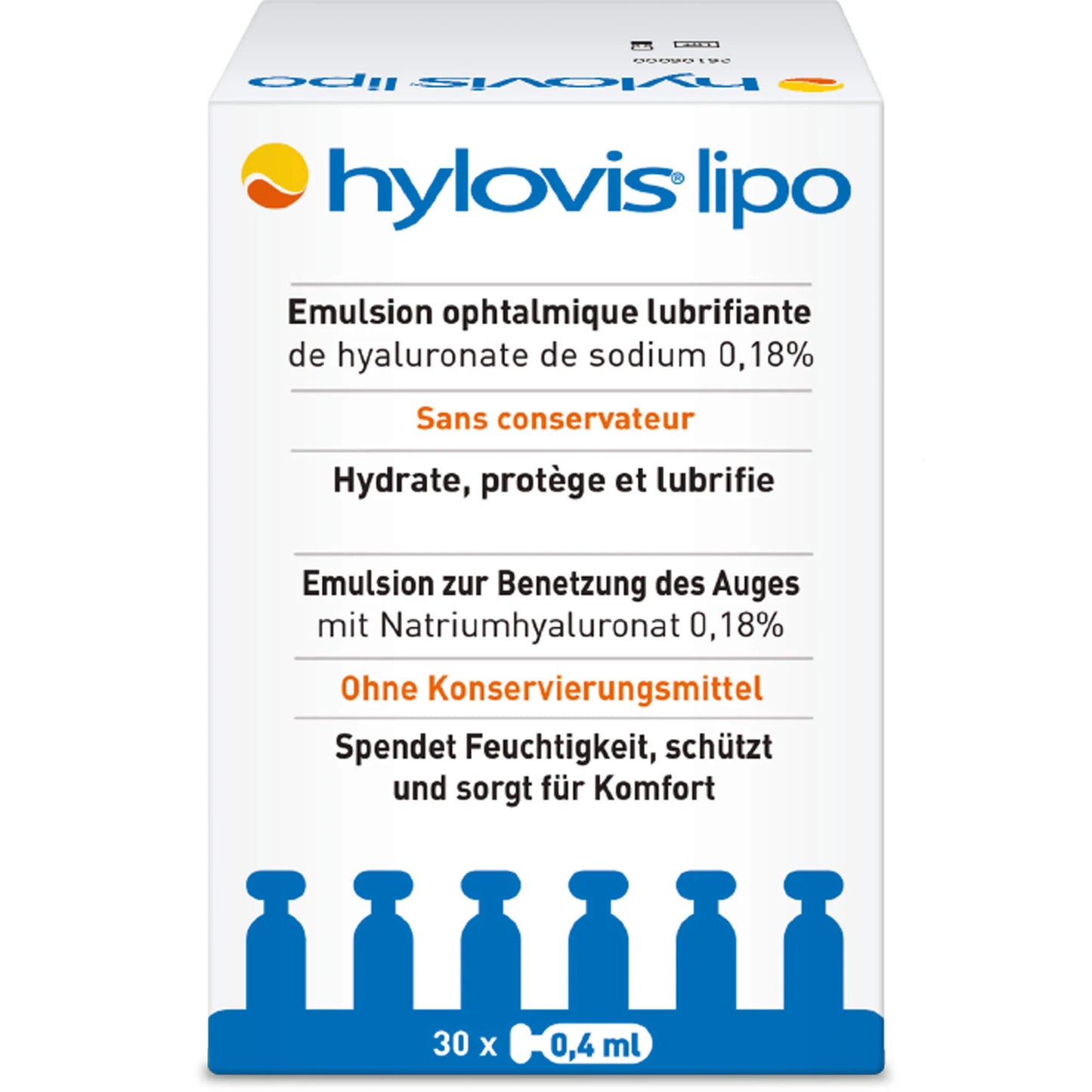 HYLOVIS LIPO, 30 single-dose pipettes