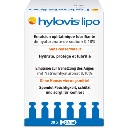 HYLOVIS LIPO, 30 single-dose pipettes