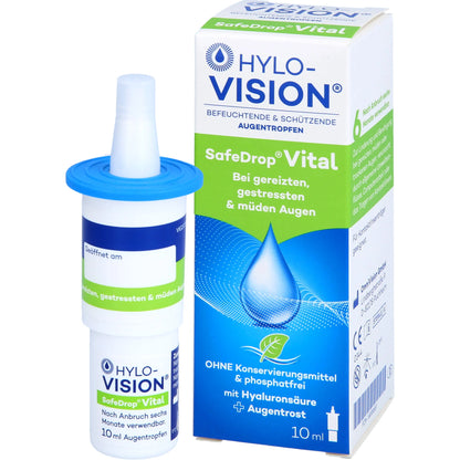 HYLO-VISION SafeDrop Vital eye drops, 10 ml