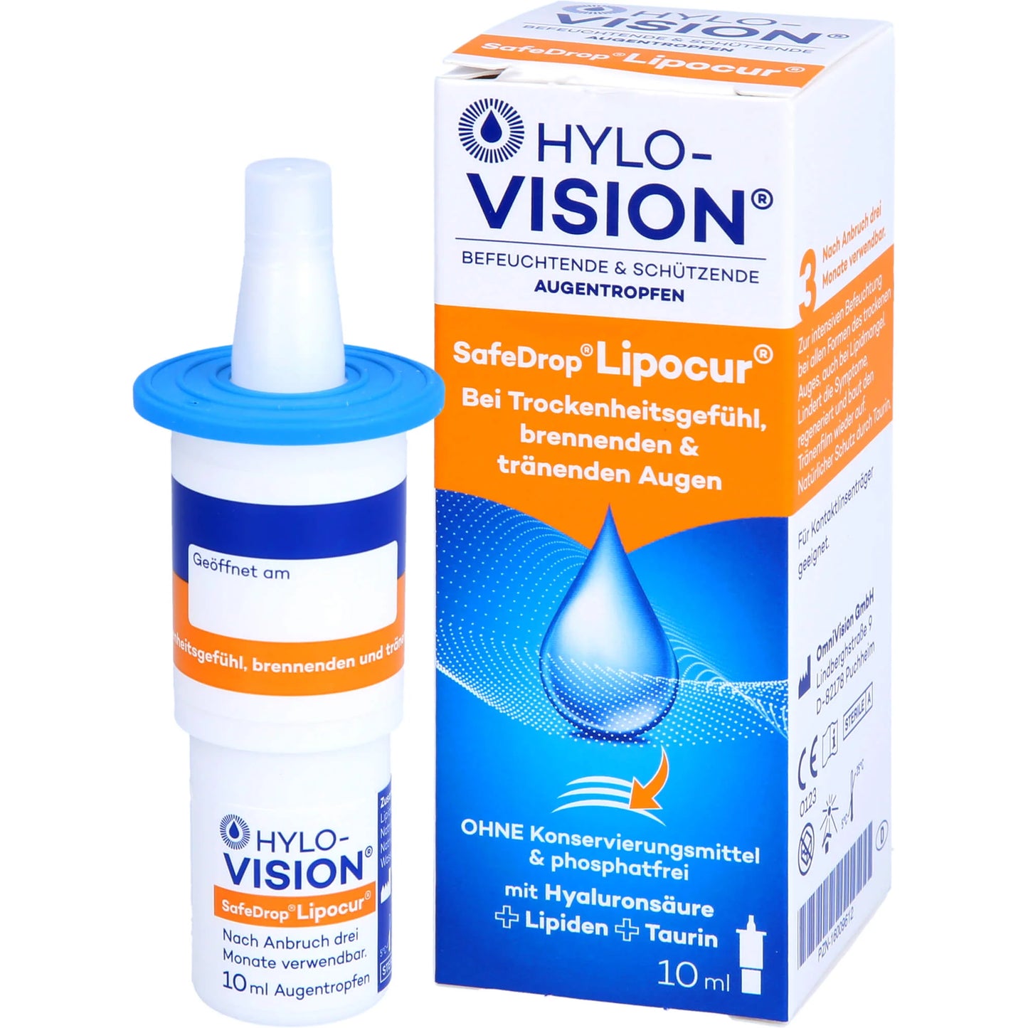 Hylo-Vision SafeDrop Lipocur, 10 ml