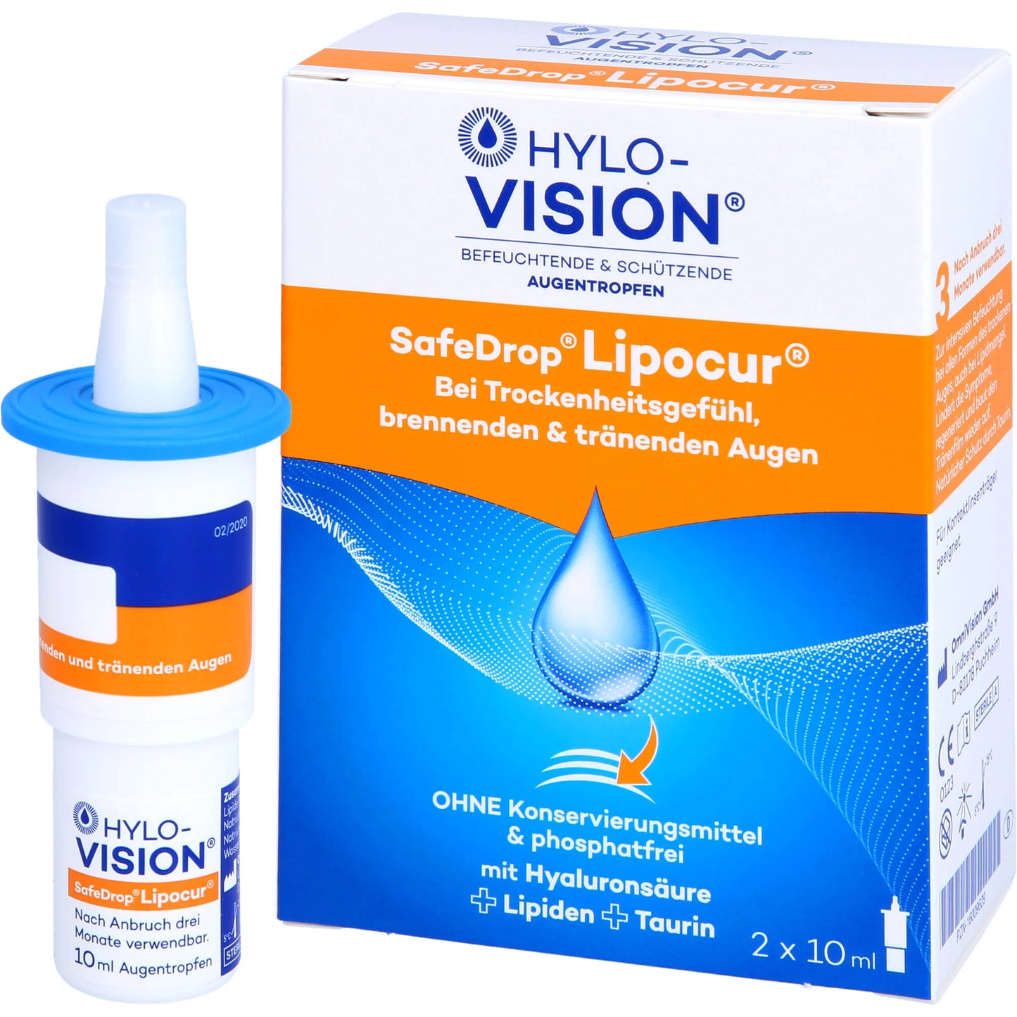 Hylo-Vision SafeDrop Lipocur, 20 ml