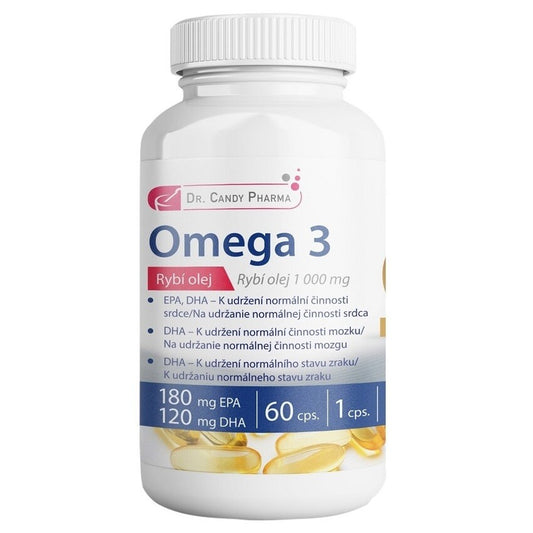 Dr. Candy Pharma Omega 3 Fish Oil 1000 mg - 60 capsules