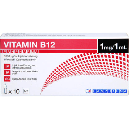 VITAMIN B12 PANPHARMA, 1000 µg/ml, solution for injection, 10 ml solution