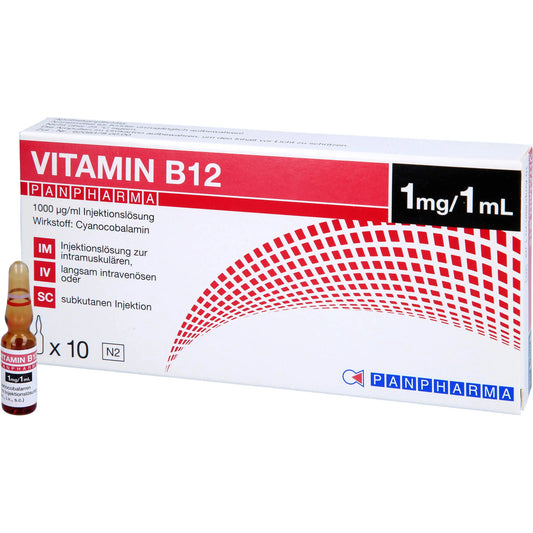 VITAMIN B12 PANPHARMA, 1000 µg/ml, solution for injection, 10 ml solution