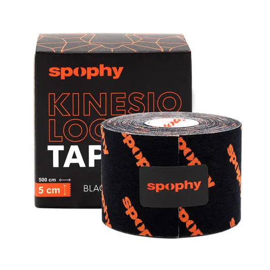 Spophy Kinesiology Tape 5 cm x 5 m tape black