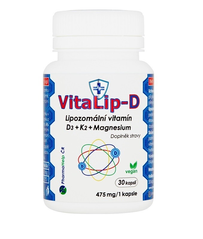 VitaLip-D - Liposomal vitamin D3+K2+Mg 30 capsules