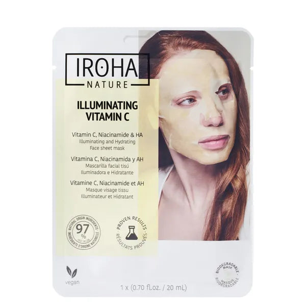 Iroha nature Face mask with vitamin C + Hyaluronic Acid 20 ml