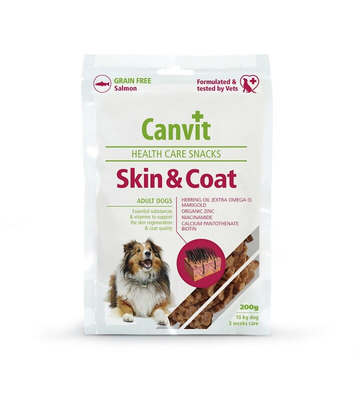 Canvit Skin & Coat Snack for adult dogs 200g