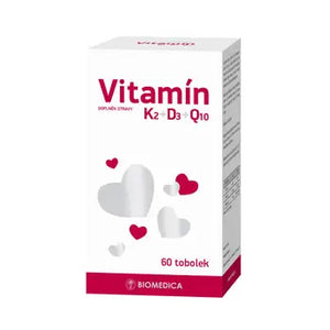 Biomedica vitamin K2 + D3 + Q10 - 60 capsules