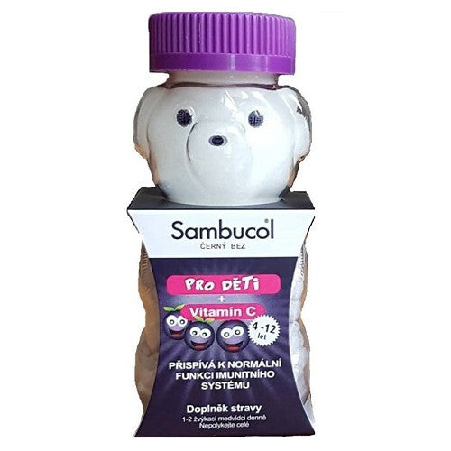 SAMBUCOL for kids + vitamin C teddy bears 60 pcs