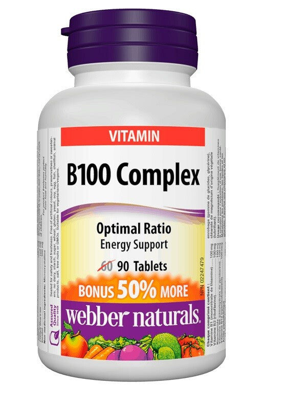 Webber Naturals B100 Complex 90 tablets