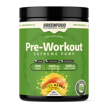 GreenFood Performance Pre-Workout Juicy mango 495 g